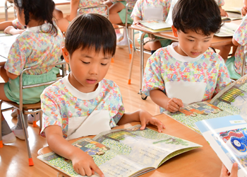 自分で考える力をそだてます！　本読み（音読）